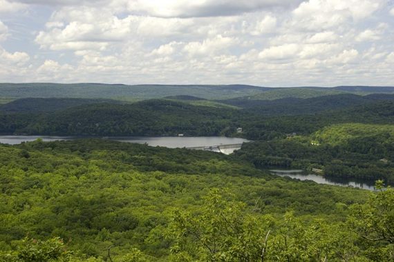 Monksville Dam and Reservoir, seen from Board Mtn.