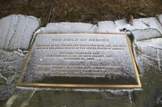 Field of Heroes plaque.