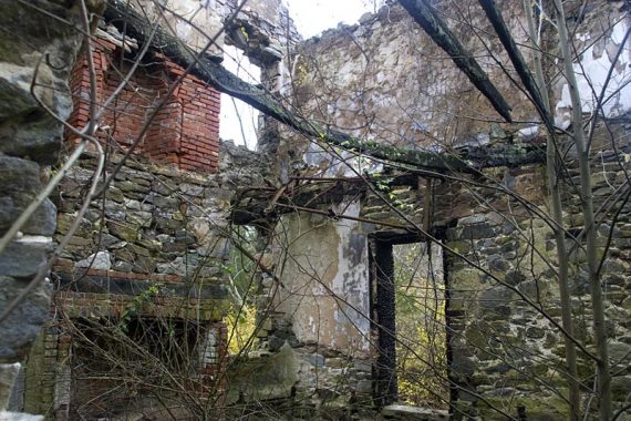 Interior of an old foundation.