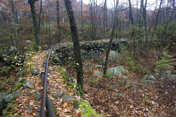 Trail is on a pipeline berm