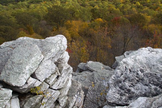 Looking down from The Pinnacle