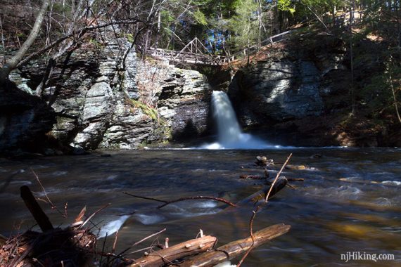 At the base of Deer Leap Falls