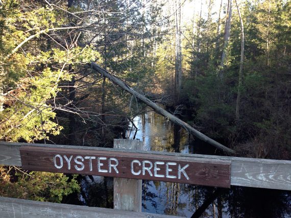 Crossing Oyster Creek again