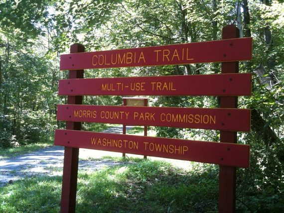 Columbia Trail sign