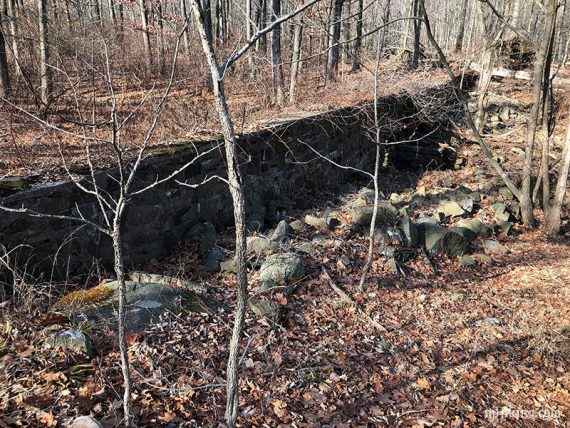 Stone dam on Little Chism