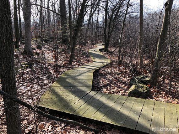 Boardwalk along Pfister's Pond on DeFilippi