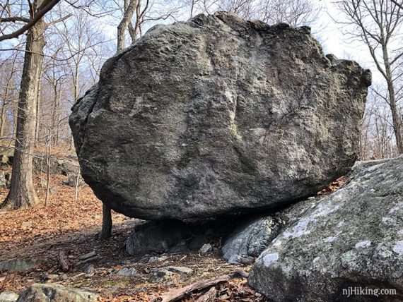 Mouse balancing rock