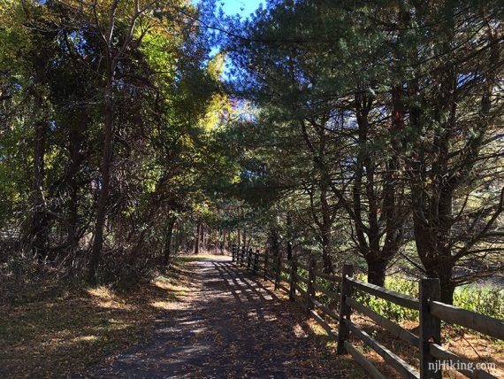 Fence along the Perimeter Trail.