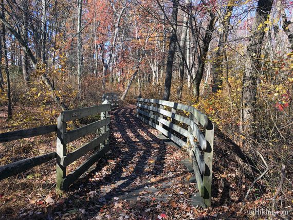 Wooden bridge on Cove Trail.