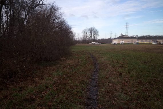 BLUE trail, approaching the rowing center