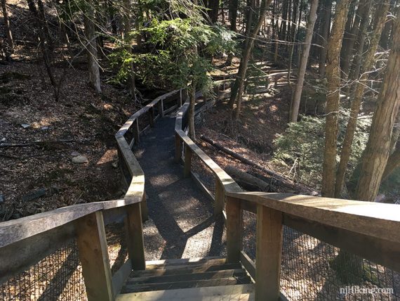 Trail is a boardwalk in many areas