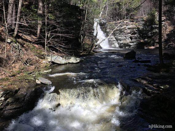 Fulmer Falls seen from a middle bridge