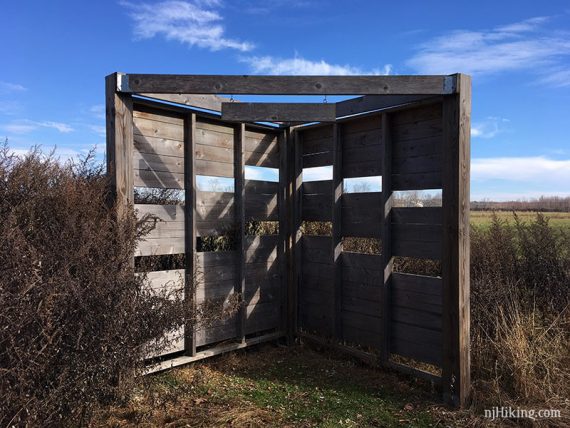 Wildlife blind on the ORANGE trail.