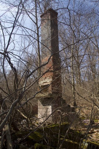 Remains of a chimney