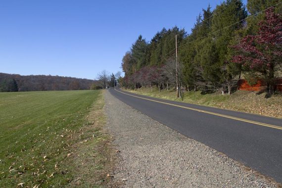 Follow the Perkiomen Trail along the road a bit