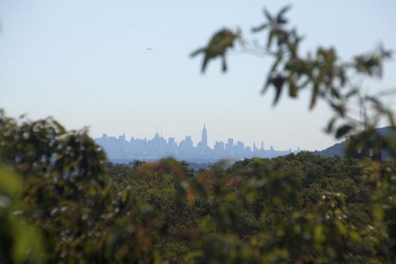 View of NYC from the tower ruins