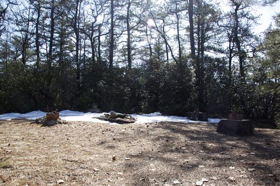 Remains of fire tower on Bear Swamp Hill.