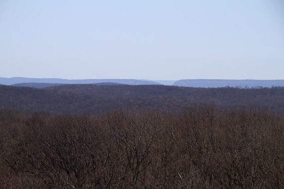 View from the fire tower of the Delaware Water Gap