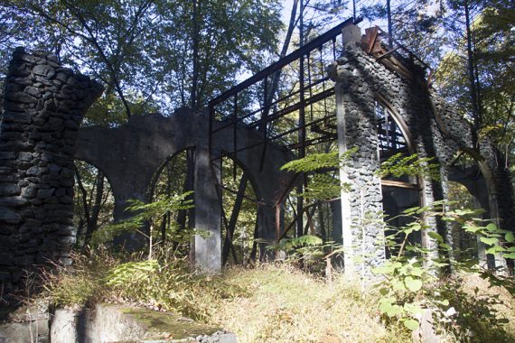 Ruins of an ironworks.