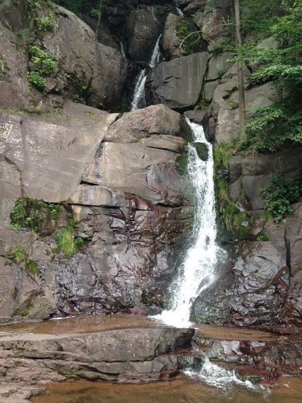 Buttermilk Falls along the D&L Trail.