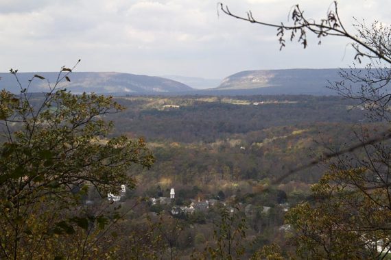 View of the Delaware Water Gap... Mt. Minsi on left, Mt. Tammany on right