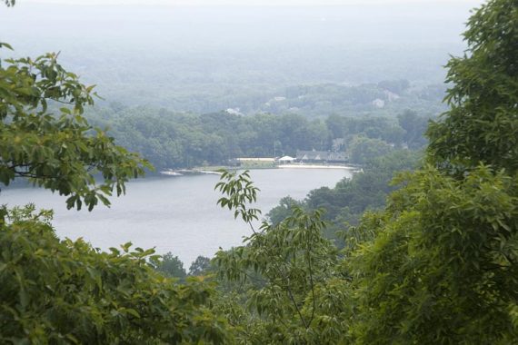 Closer view of Lake Valhalla