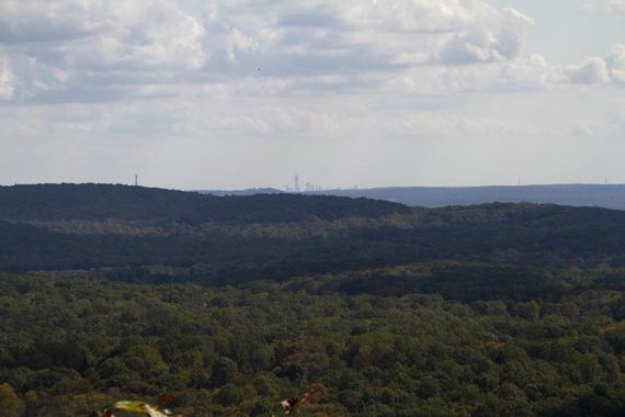 View of NYC skyline from Hawkwatch