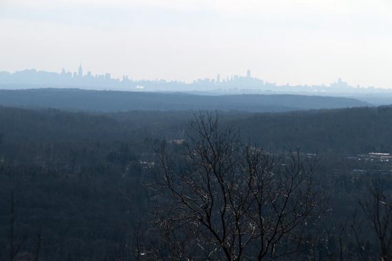 NYC Skyline from Mountain Trail.