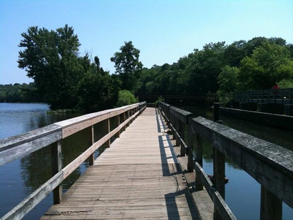 Crossing a bridge