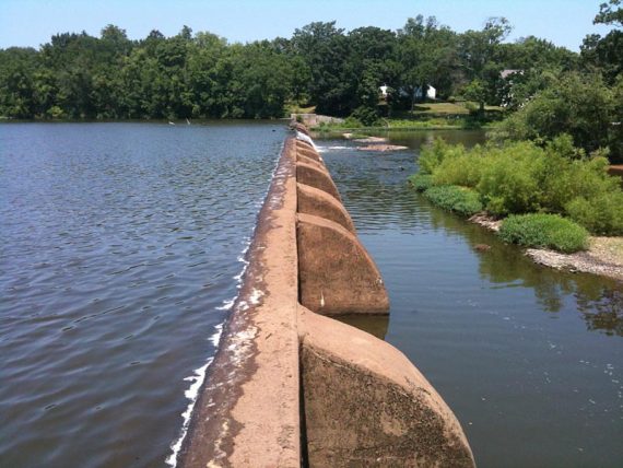 Carnegie Lake spillway