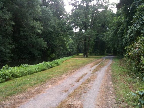 Canal south from Washington Crossing