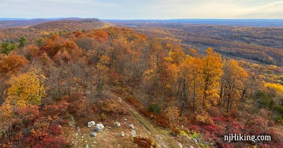 View of mountains from a fire tower.