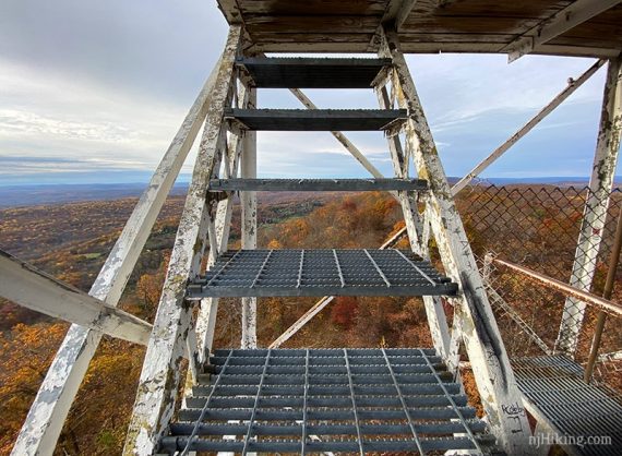 Steps of a fire tower.