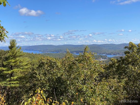 Greenwood Lake seen from a viewpoint.
