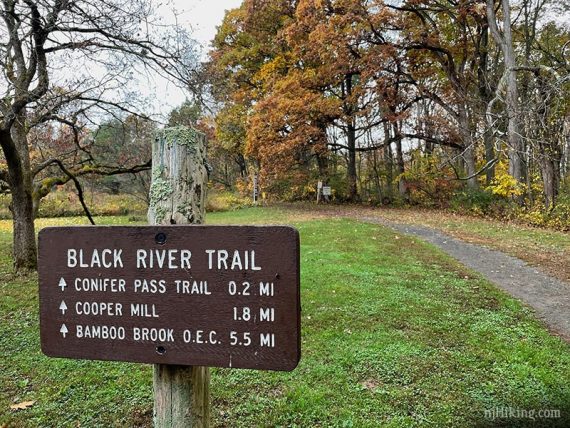 Black River Trail sign.