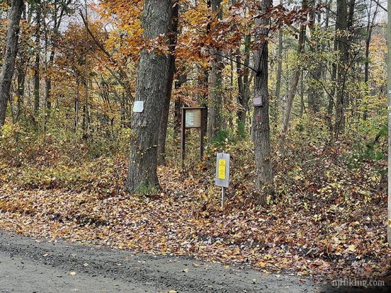 Trail crossing at Pottersville Road.