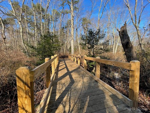 Fancy wooden bridge