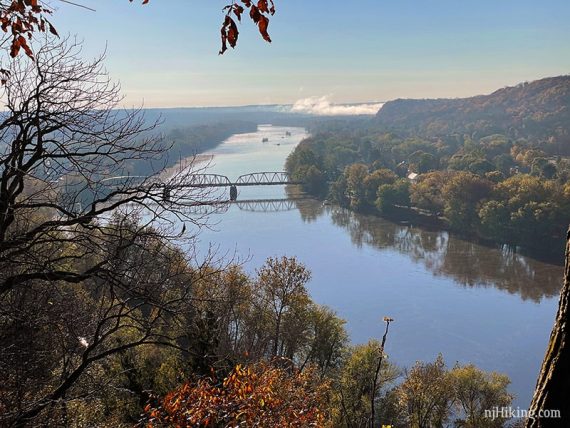 Upper Black Eddy - Milford Bridge seen from Milford Bluffs