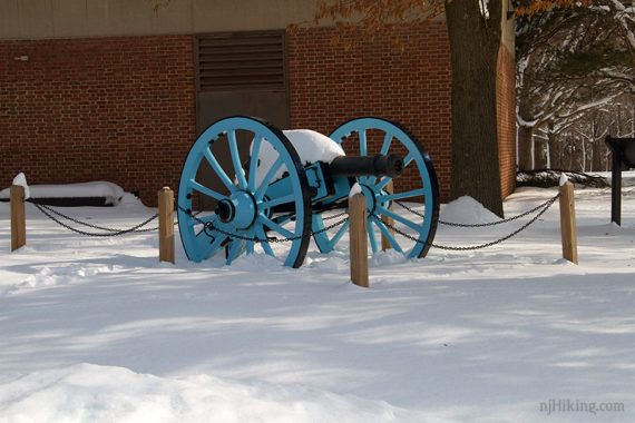 Canon covered in snow at the visitor center