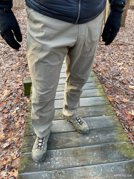 Front of the Renegade hiking pant.