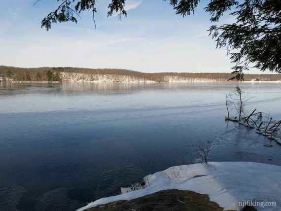 Wawayanda Lake seen from a rocky outcropping