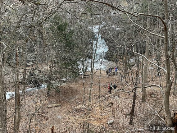 Hemlock Falls from a distance.