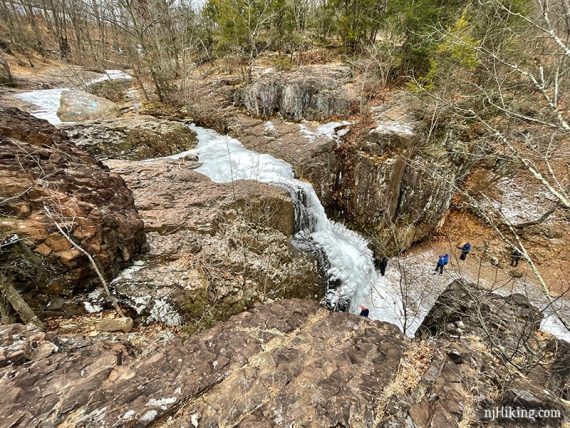 View from over Hemlock Falls and Brook