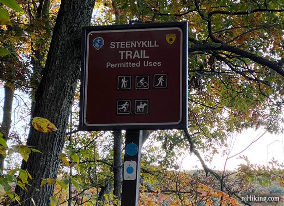 Steeny Kill Trail Sign.