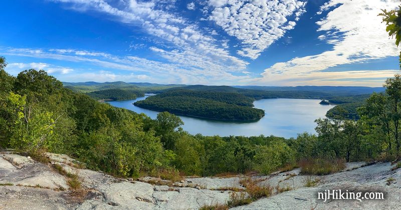 Monksville Reservoir seen from Horse Pond Mountain.