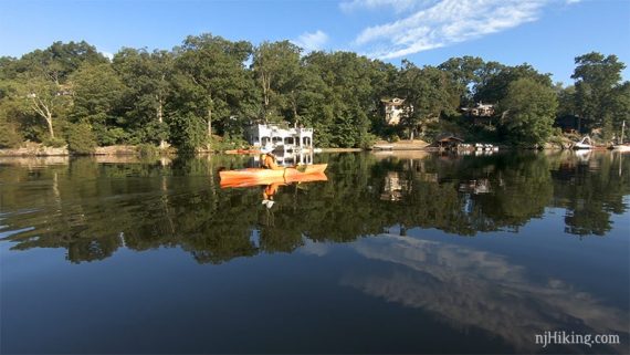 Kayaker on a lake