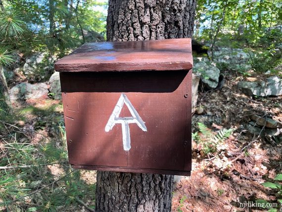 Appalachian Trail register box.