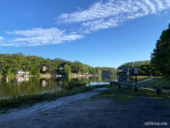 Cranberry Lake launch area at the Sussex Branch trail.