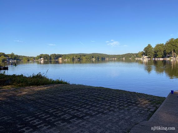 Cement boat ramp