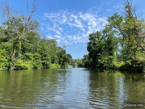 Wide area of a canal.